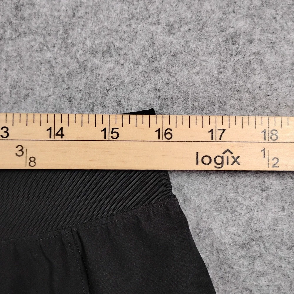 Lululemon Namaste At The Beach Shorts Mens Large Black Grey 8 Inch Inseam
